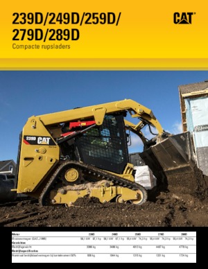 Smykem řízené nakladače Caterpillar 239D