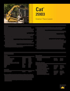 Smykem řízené nakladače Caterpillar 259D Serie 3 Deltalader