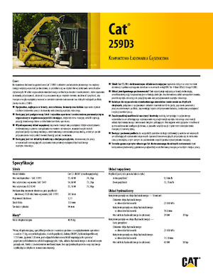 Smykem řízené nakladače Caterpillar 259D Serie 3 Deltalader