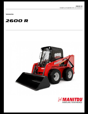 Smykem řízené nakladače Manitou 2600R