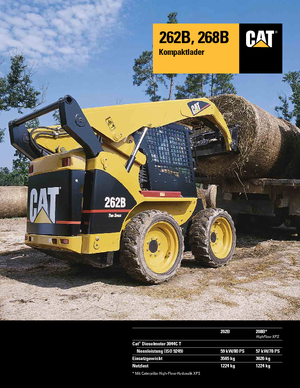Smykem řízené nakladače Caterpillar 268B