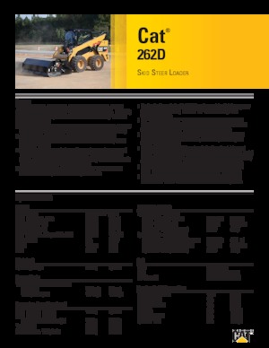 Smykem řízené nakladače Caterpillar 262D