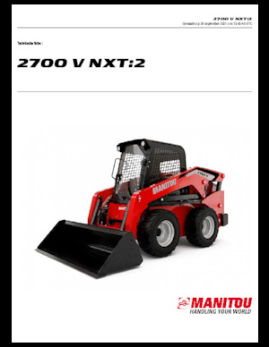 Smykem řízené nakladače Manitou 2700V NXT:2