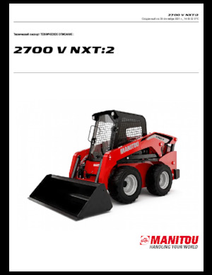 Smykem řízené nakladače Manitou 2700V NXT:2