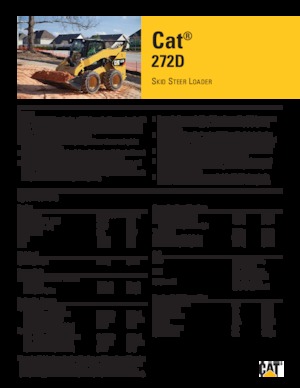 Smykem řízené nakladače Caterpillar 272D
