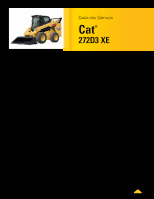 Smykem řízené nakladače Caterpillar 272D XE Serie 3