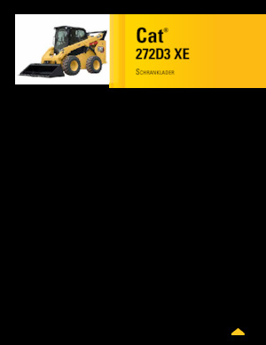 Smykem řízené nakladače Caterpillar 272D XE Serie 3