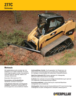 Smykem řízené nakladače Caterpillar 277C