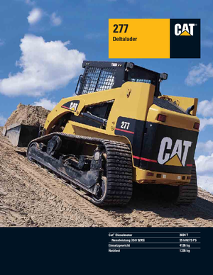 Smykem řízené nakladače Caterpillar 277