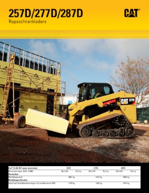 Smykem řízené nakladače Caterpillar 287D