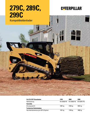 Smykem řízené nakladače Caterpillar 279C