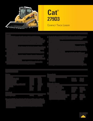 Smykem řízené nakladače Caterpillar 279D