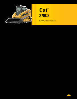 Smykem řízené nakladače Caterpillar 279D Serie 3 Deltalader