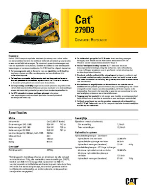 Smykem řízené nakladače Caterpillar 279D Serie 3 Deltalader