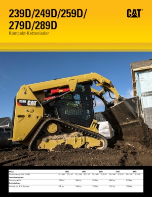 Smykem řízené nakladače Caterpillar 239D