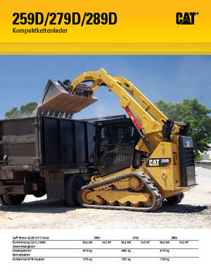 Smykem řízené nakladače Caterpillar 289D