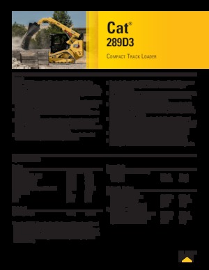 Smykem řízené nakladače Caterpillar 289D Serie 3 Deltalader