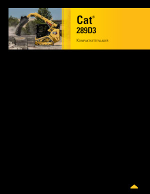 Smykem řízené nakladače Caterpillar 289D Serie 3 Deltalader