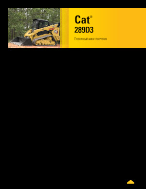 Smykem řízené nakladače Caterpillar 289D Serie 3 Deltalader