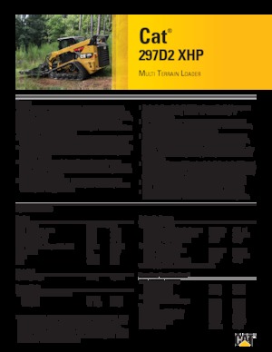 Smykem řízené nakladače Caterpillar 299D 2 XHP