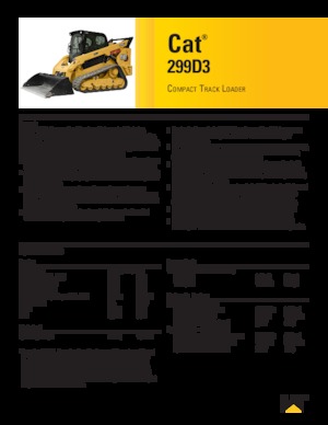 Smykem řízené nakladače Caterpillar 299D Serie 3 Deltalader