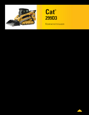 Smykem řízené nakladače Caterpillar 299D Serie 3 Deltalader