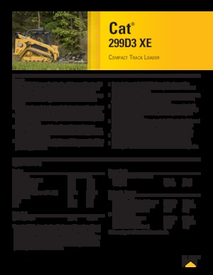 Smykem řízené nakladače Caterpillar 299D XE Serie 3 Deltalader
