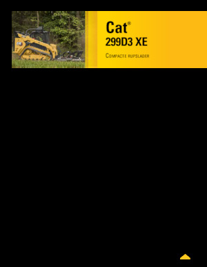 Smykem řízené nakladače Caterpillar 299D XE Serie 3 Deltalader