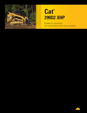 Smykem řízené nakladače Caterpillar 299D2  XHP