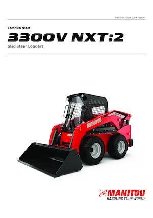 Smykem řízené nakladače Manitou 3300V NXT:2