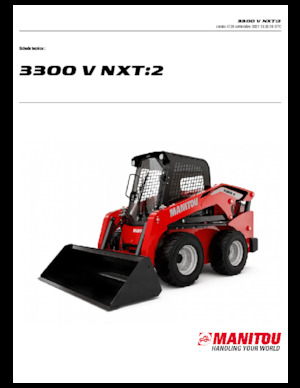 Smykem řízené nakladače Manitou 3300V NXT:2