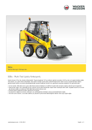 Smykem řízené nakladače Neuson 501s