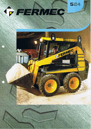 Smykem řízené nakladače Terex-Fermec 524