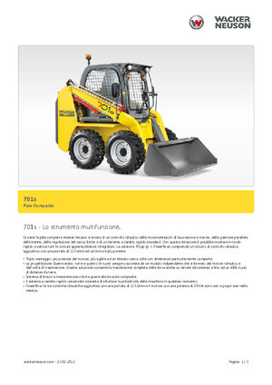 Smykem řízené nakladače Neuson 701s