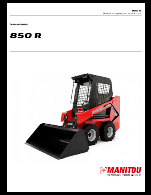 Smykem řízené nakladače Manitou 850R