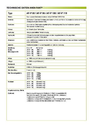 Kolové nakladače ANDI-Berning AF-P 118