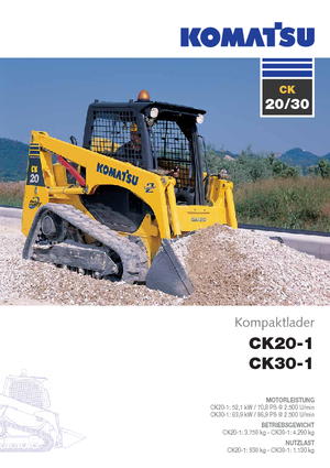 Smykem řízené nakladače Komatsu CK30-1