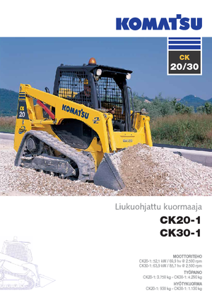 Smykem řízené nakladače Komatsu CK30-1