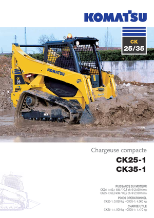 Smykem řízené nakladače Komatsu CK25-1