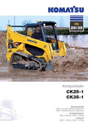 Smykem řízené nakladače Komatsu CK35-1