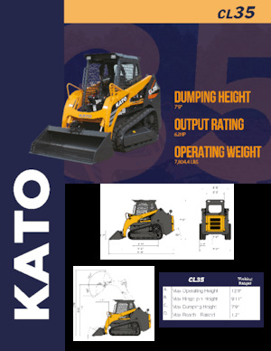 Smykem řízené nakladače Kato CL35