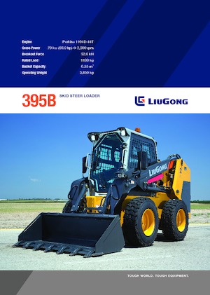 Smykem řízené nakladače Liugong 395B
