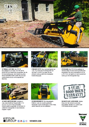 Smykem řízené nakladače Vermeer CTX100