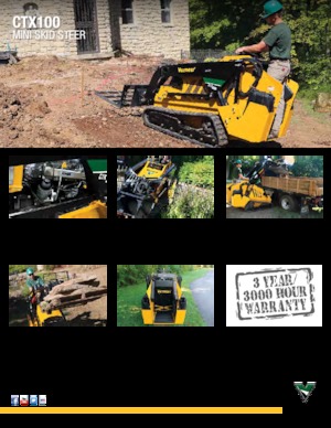 Smykem řízené nakladače Vermeer CTX100