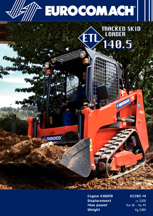 Smykem řízené nakladače Eurocomach ETL 140.5