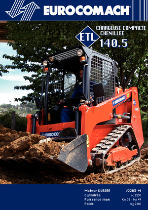 Smykem řízené nakladače Eurocomach ETL 140.5