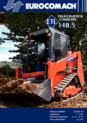 Smykem řízené nakladače Eurocomach ETL 140.5