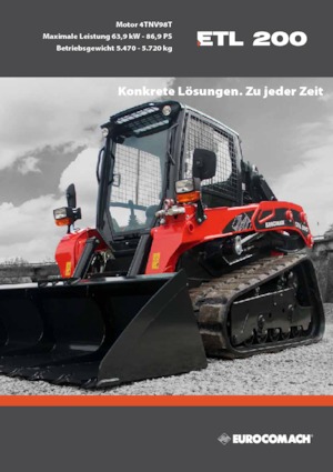 Smykem řízené nakladače Eurocomach 20 TL