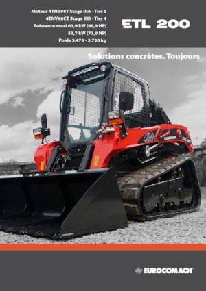 Smykem řízené nakladače Eurocomach 20 TL