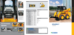 Smykem řízené nakladače Hyundai HSL 650-7
